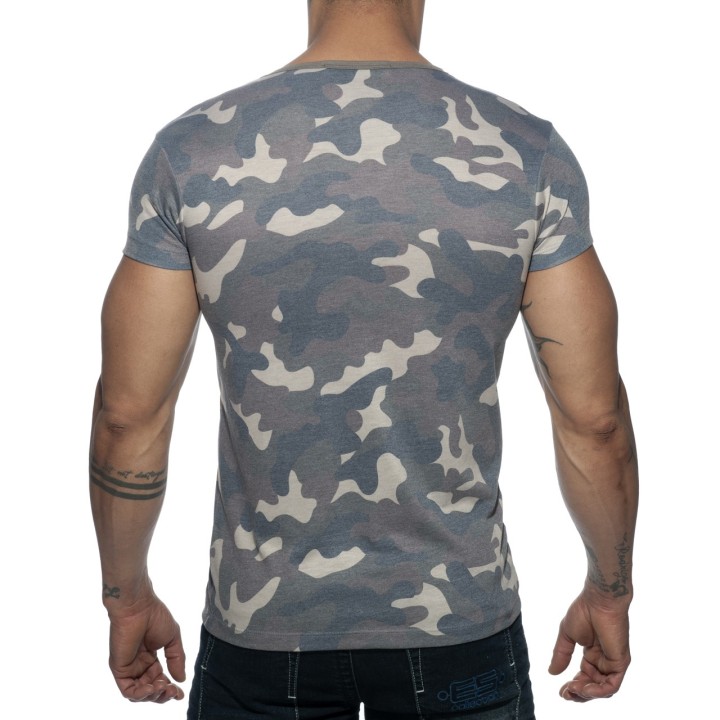 Addicted Washed Camo majica AD800