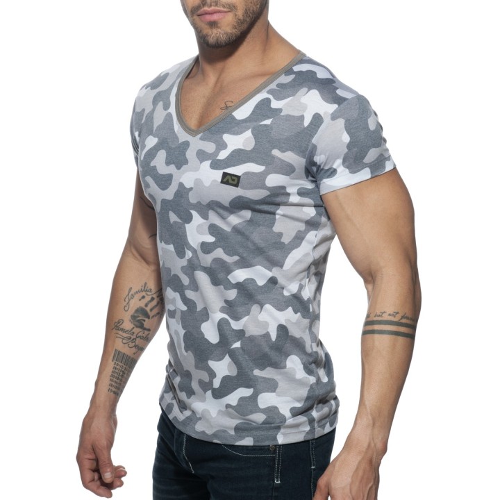 Addicted Washed Camo majica AD800