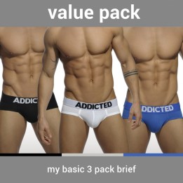 Addicted My Basic 3 Pack Brief AD420P