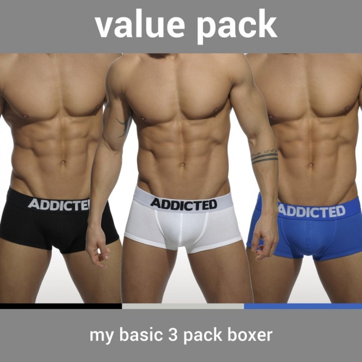 Addicted My Basic Boxershorts im 3er Pack AD421P