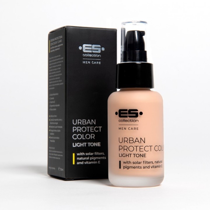 ES Collection tónovací pleťový krém Urban Protect, tmavý odstín AC147