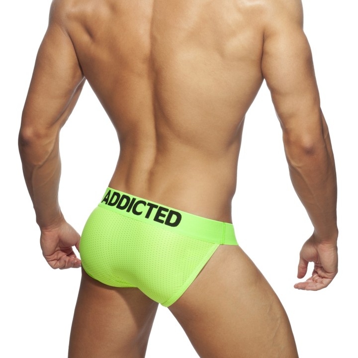 Addicted Ring Up Neon Mesh bikini AD953