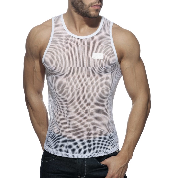 Addicted Black & White Mesh Tanktop AD848