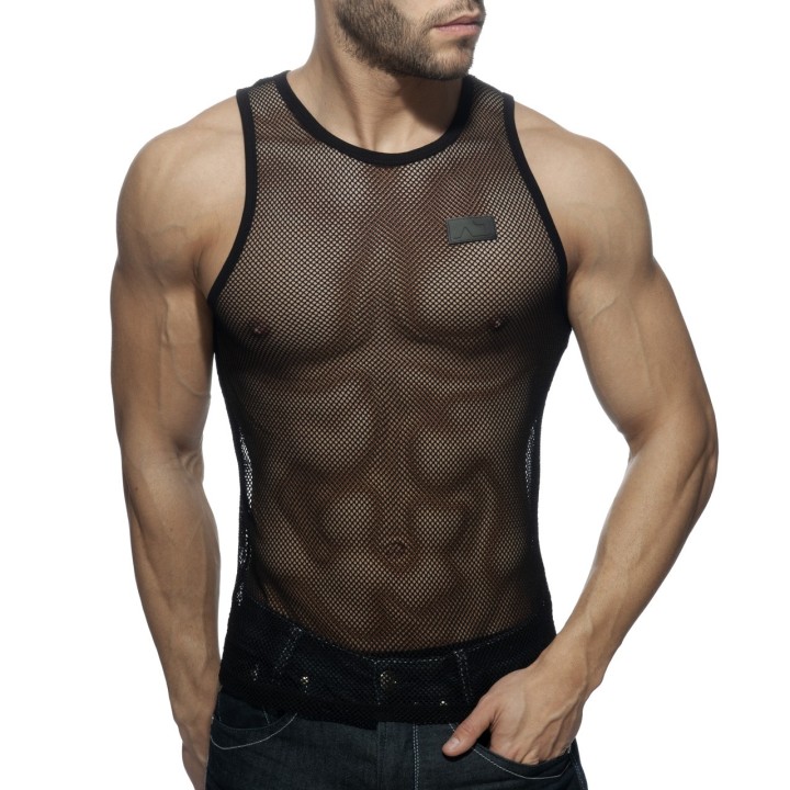Addicted Black & White Mesh Tanktop AD848