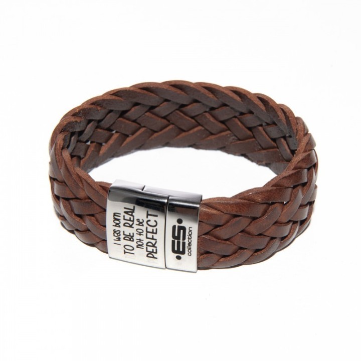 ES Collection Born кожена гривна AC079