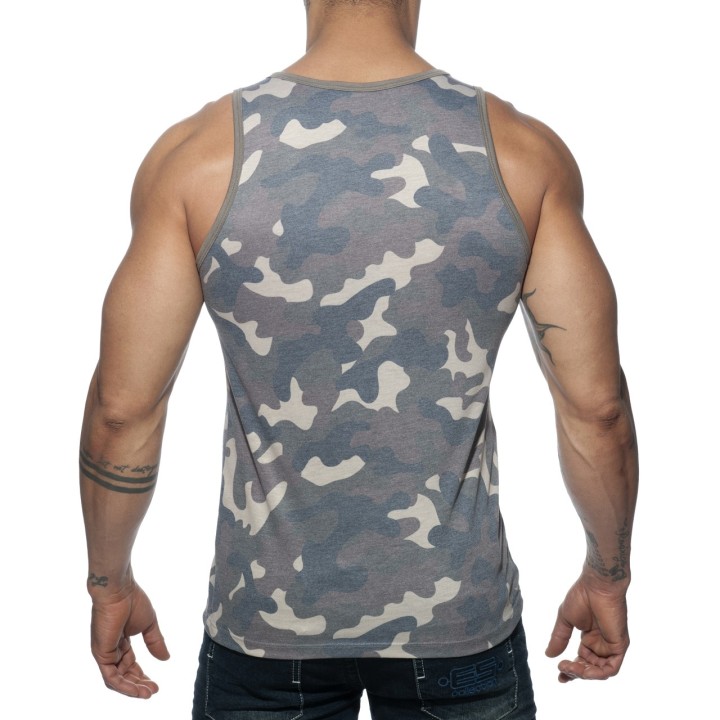 Addicted Washed Camo majica na bretele AD801