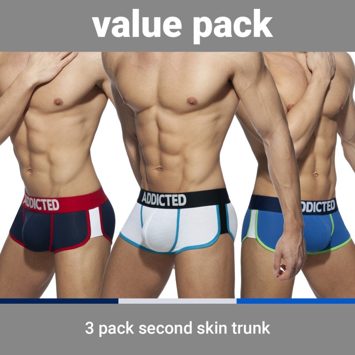 Addicted Second Skin 3 Pack Trunk AD898P