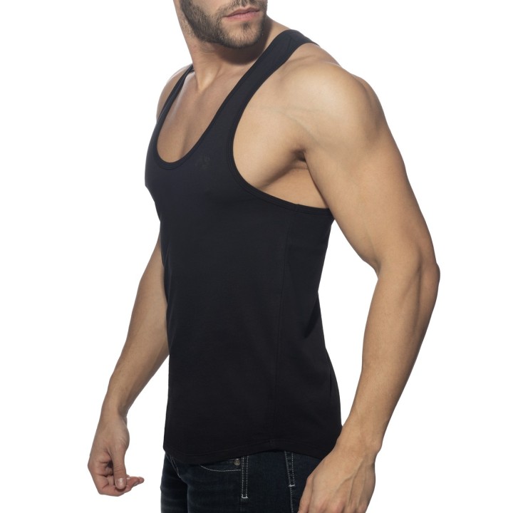 Addicted Baumwoll Tank Top mit U-Ausschnitt AD997