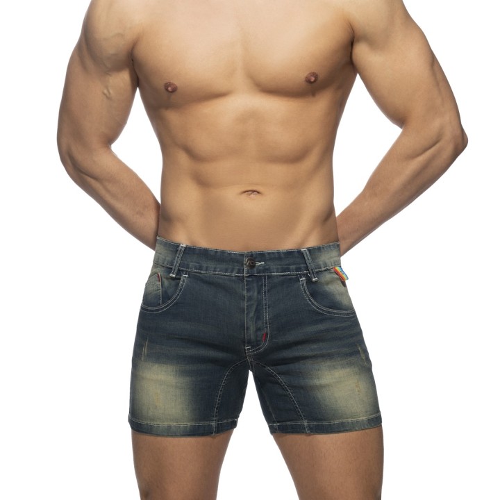 Addicted Rainbow Tape Short Jeans AD991
