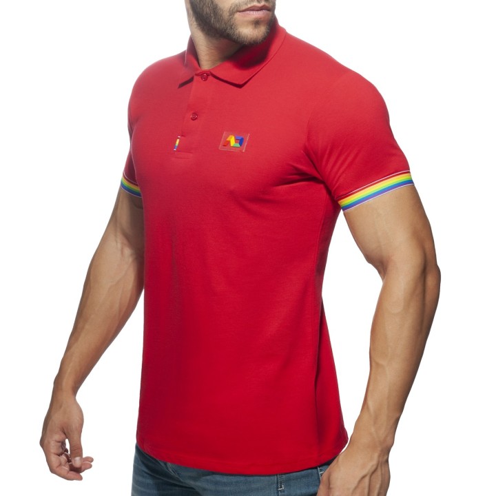 Addicted Regenbogen Polohemd AD960
