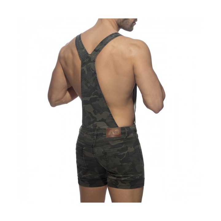Addicted Camo Jeansowe Ogrodniczki AD1106