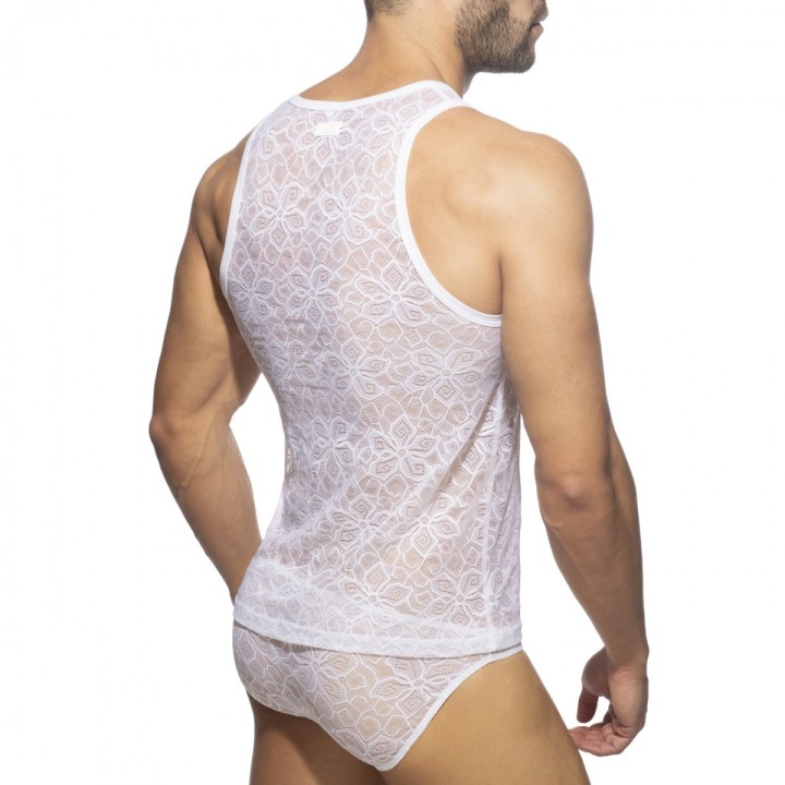 Addicted Flowery Lace Tank Top AD1077