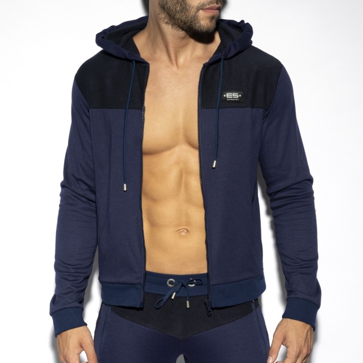 ES Collection Tengerészkék Kapucnis Felső SP276