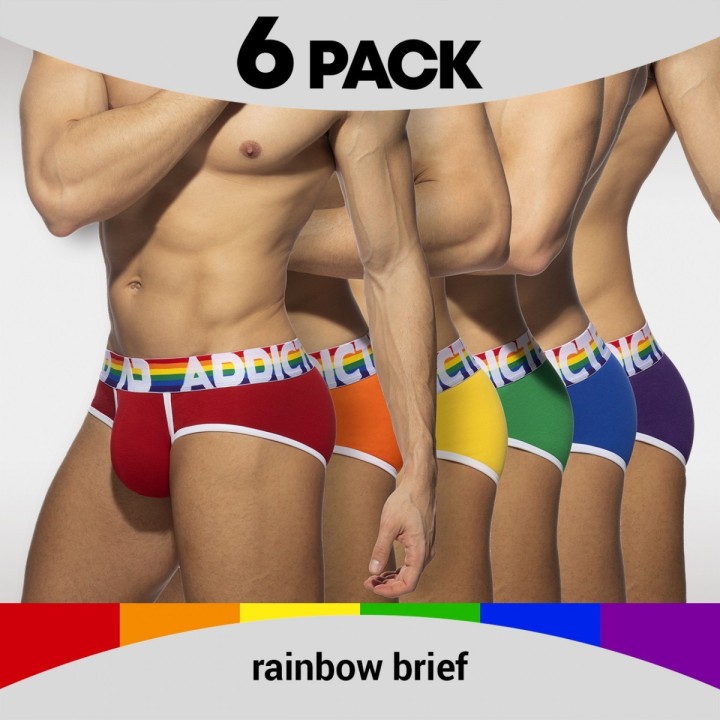 Комплект от 6 слипа Rainbow Addicted AD1142P
