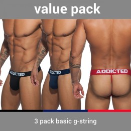 Addicted 3 Pack Tanga AD746P