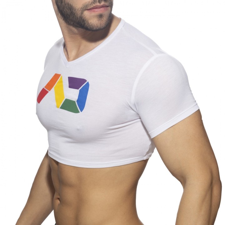 Dúhový crop top Addicted AD1172