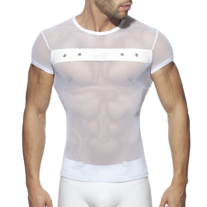 Addicted Mesh Mixed T-shirt ADF123