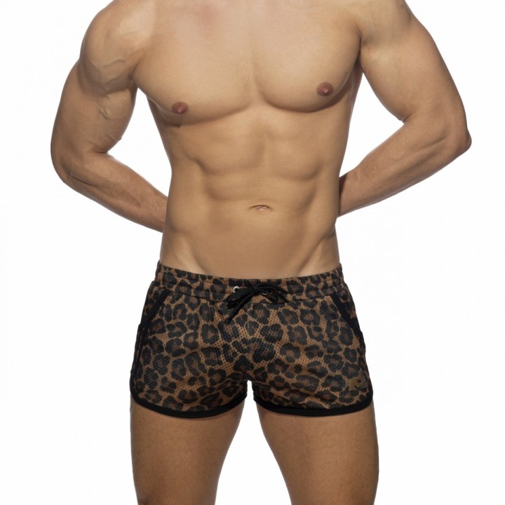 Addicted Šortky Leopard Mesh Rocky AD1138