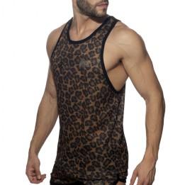 Addicted Leopard Mesh Tank Top AD1139