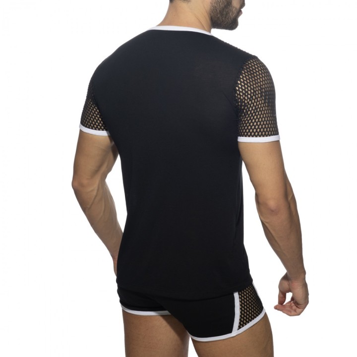 Addicted Mesh Striped Póló ADF166