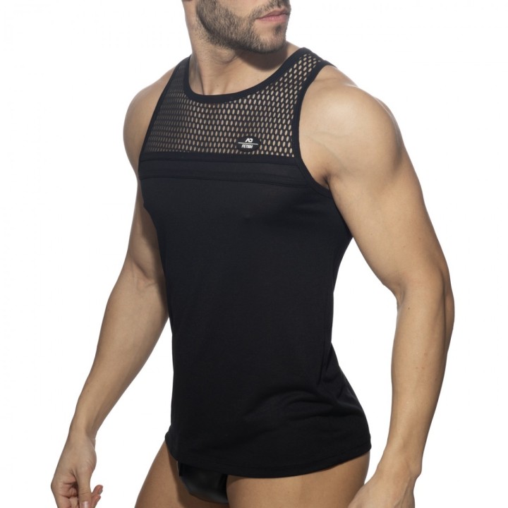 Addicted Mesh Striped Tank Top ADF167