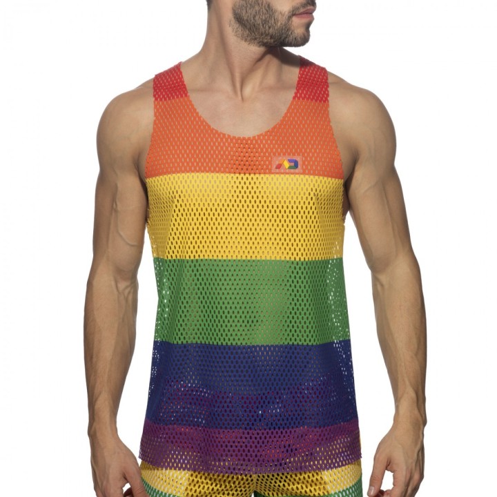 Addicted Mesh Rainbow majica na bretele AD1166