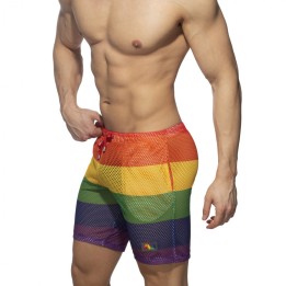 Addicted Mesh Rainbow Bermudy AD1168