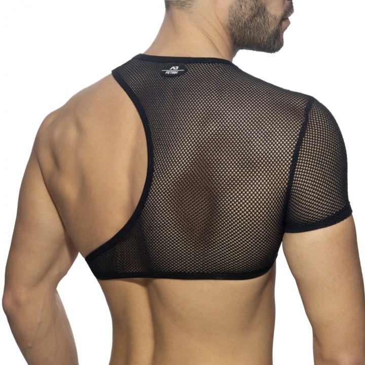 Addicted Irregular Mesh Crop Top ADF163