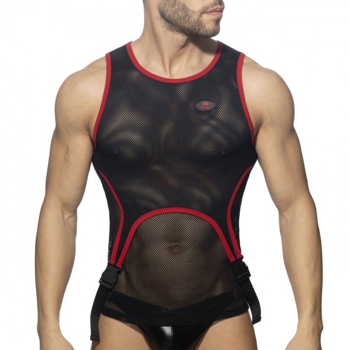 Addicted Mesh Double Click Tanktop ADF162