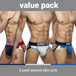 Addicted Second Skin 3 Pack Jock AD899