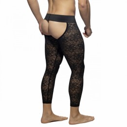 Addicted Flowery Lace Bottomless Long John AD1175