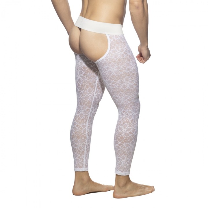 Krajkové bezzadkové spodky s dlhými nohavicami Addicted Flowery Lace AD1175