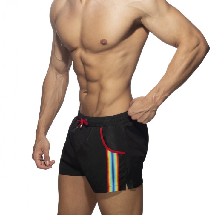 Addicted Rainbow Tape Swim Short ADS321