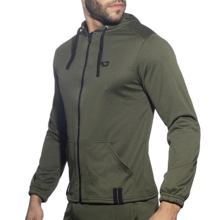 Addicted Langarm Loop-Mesh Hoody AD1214
