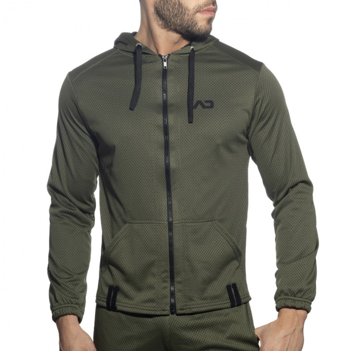 Addicted Langarm Loop-Mesh Hoody AD1214