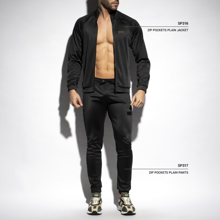 ES Collection Zip Pockets Plain Pants SP317