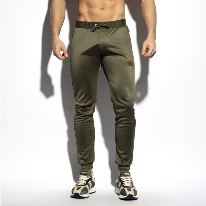 ES Collection Zip Pockets Gładkie Spodnie SP317