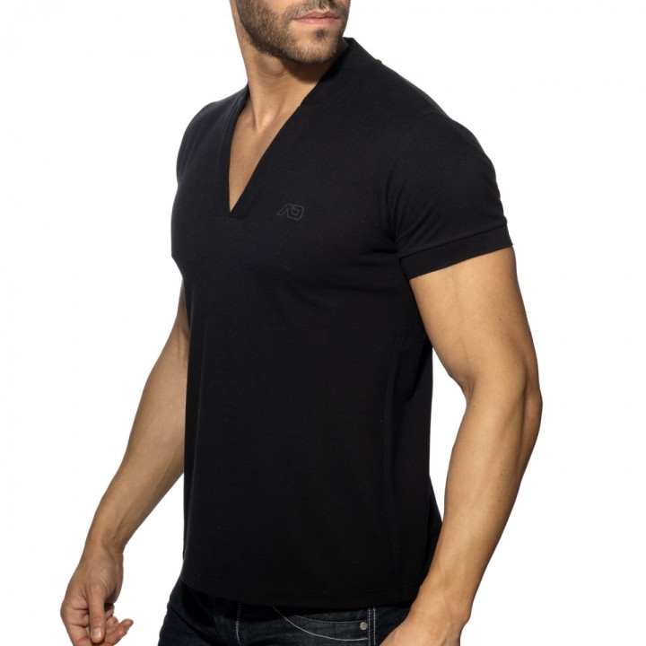Addicted polo majica s V izrezom AD1258
