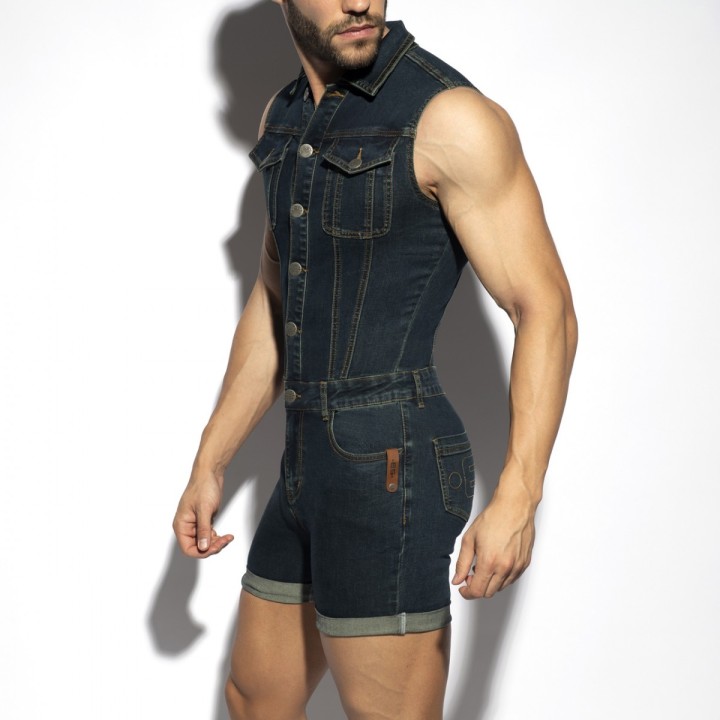 ES Collection Urban Denim kombinezon s kratkim hlačama ESJ069