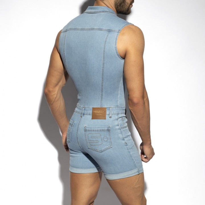 ES Collection Urban Denim Jumpsuit Shorts ESJ069