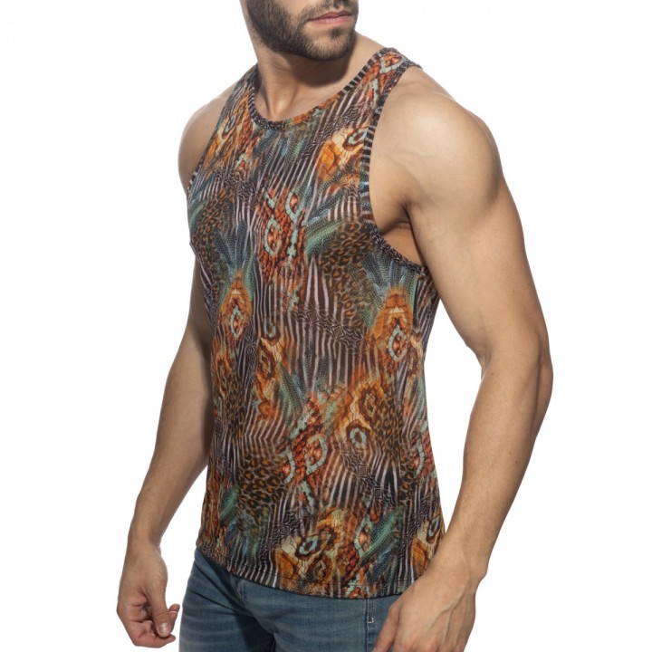 Addicted Tank-Top mit Tiermuster AD1309