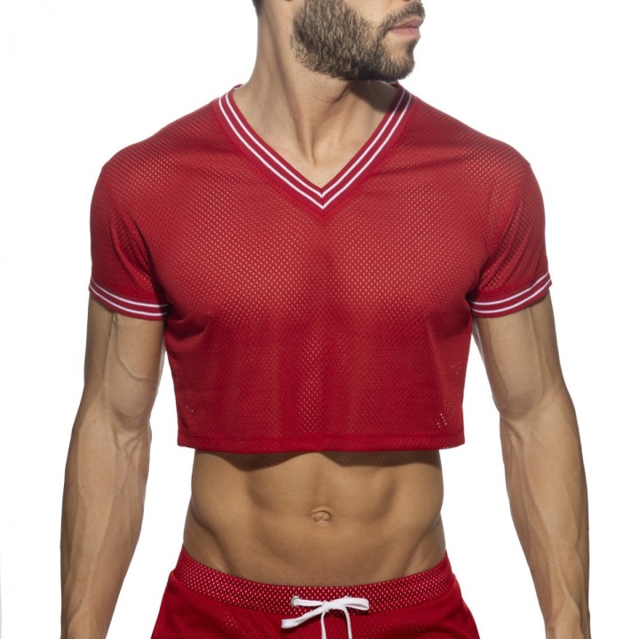 Addicted Slam crop top s V izrezom AD1274