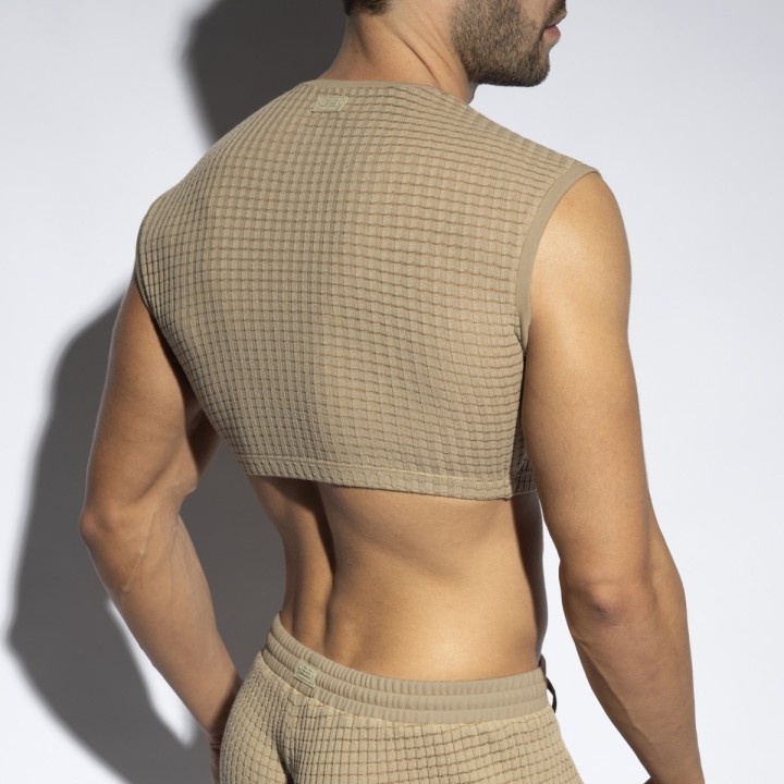 ES Collection Checkmate crop top TS342