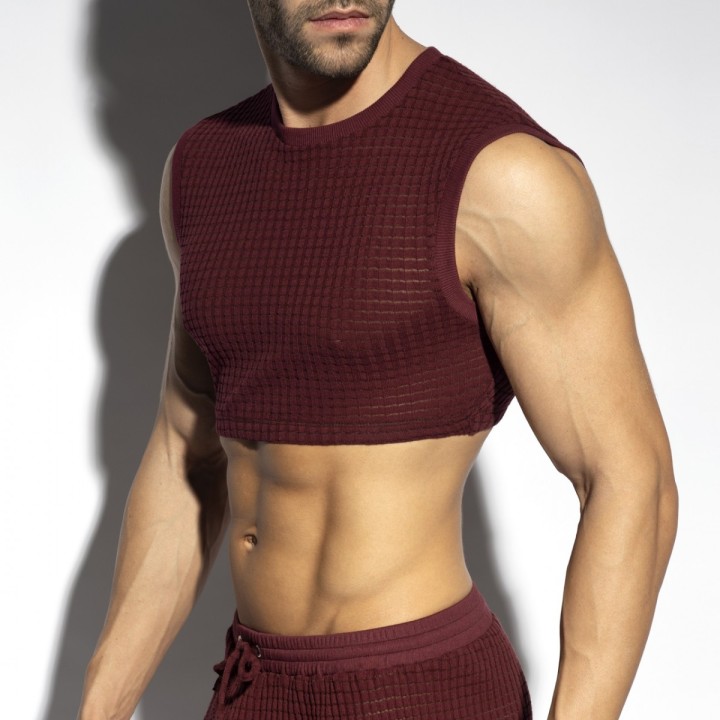 ES Collection Checkmate crop top TS342