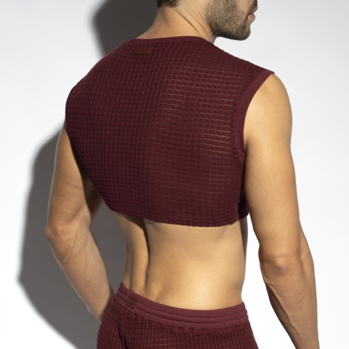 Krátky crop top Checkmate ES Collection TS342