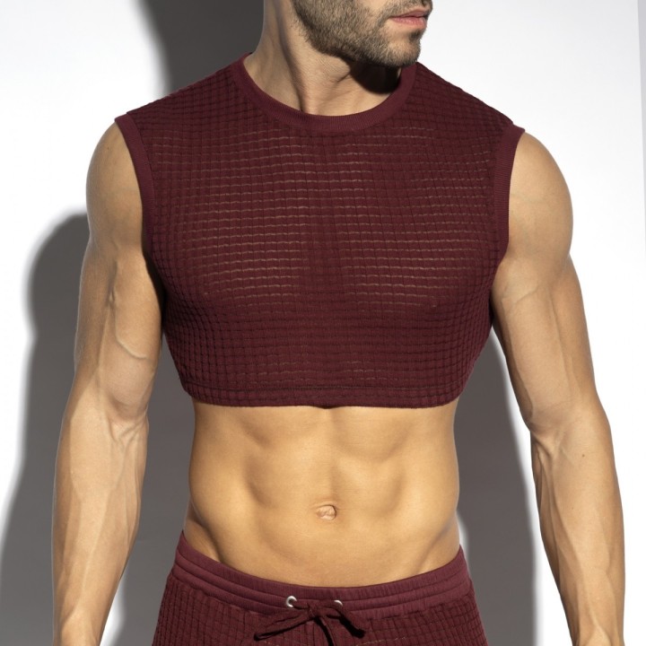 ES Collection Checkmate crop top TS342