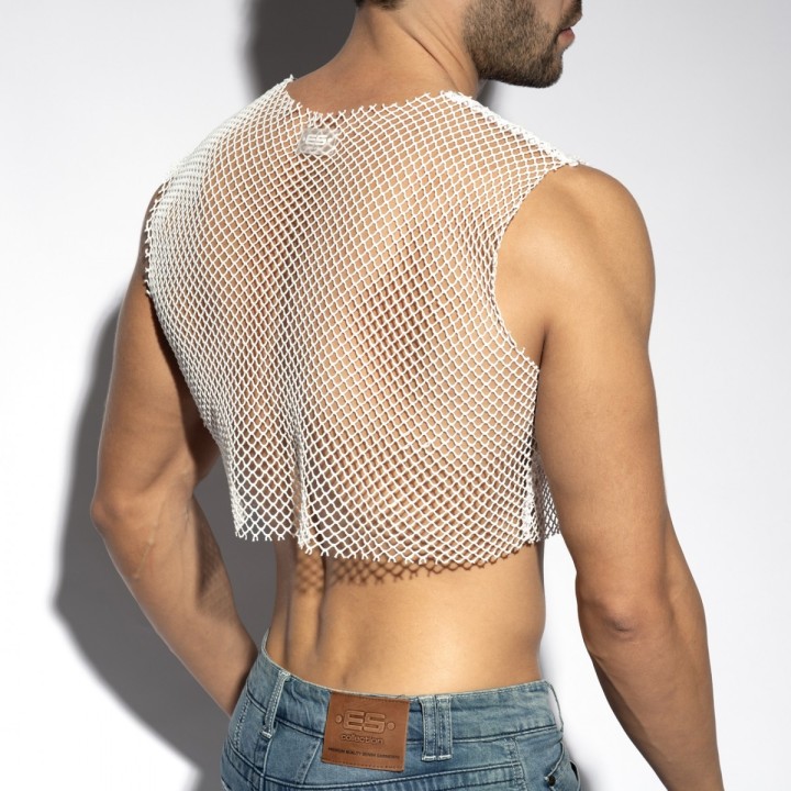 ES Collection Beachy síťovaný crop top TS338
