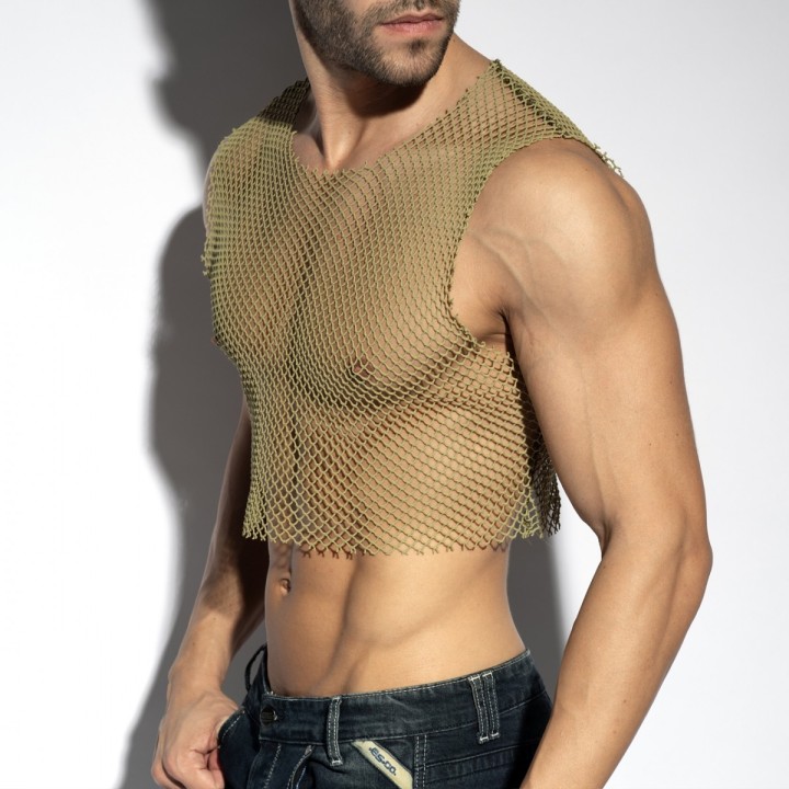 ES Collection Beachy Net Krótki Top Midriff TS338
