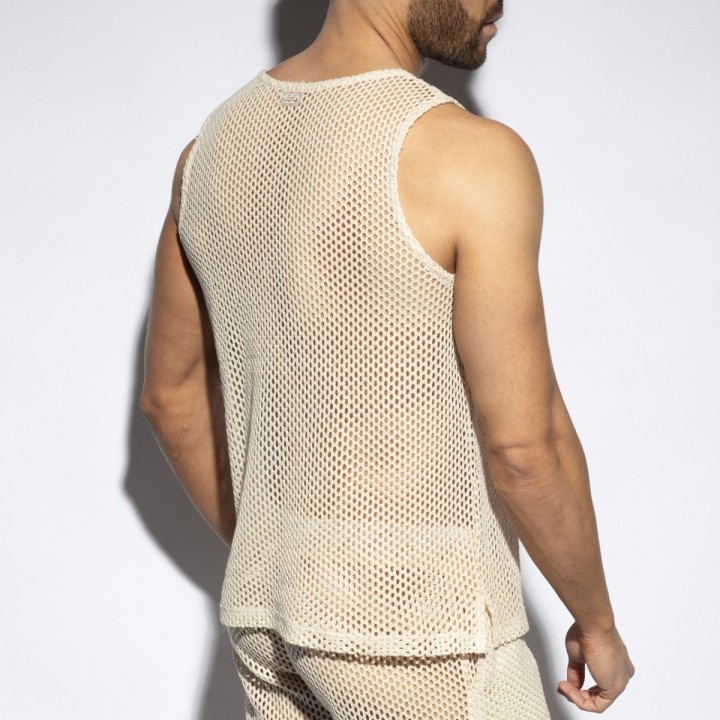 Surové háčkované tielko ES Collection TS352