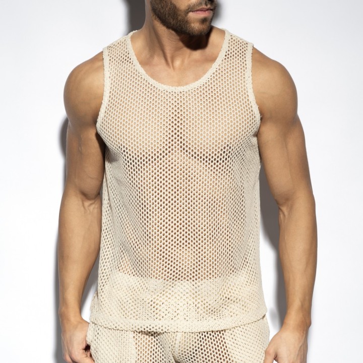 ES Collection плетен потник, естествен цвят TS352